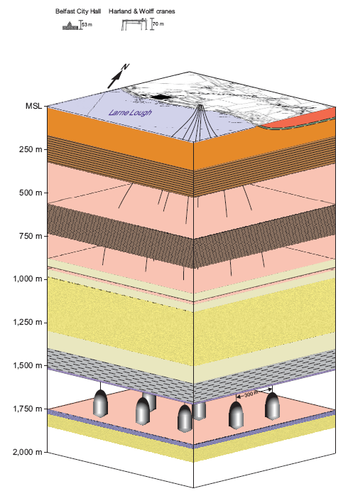 a diagram representing proposed salt caverns